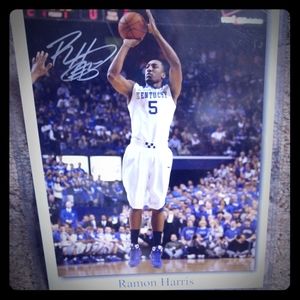 Autographed wall print